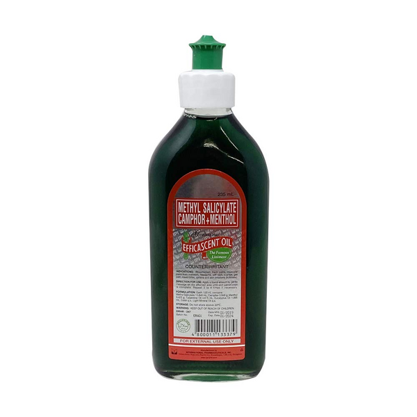 EFFICASCENT OIL Methyl Salicylate / Camphor / Menthol 13.846g / 3.846g ...